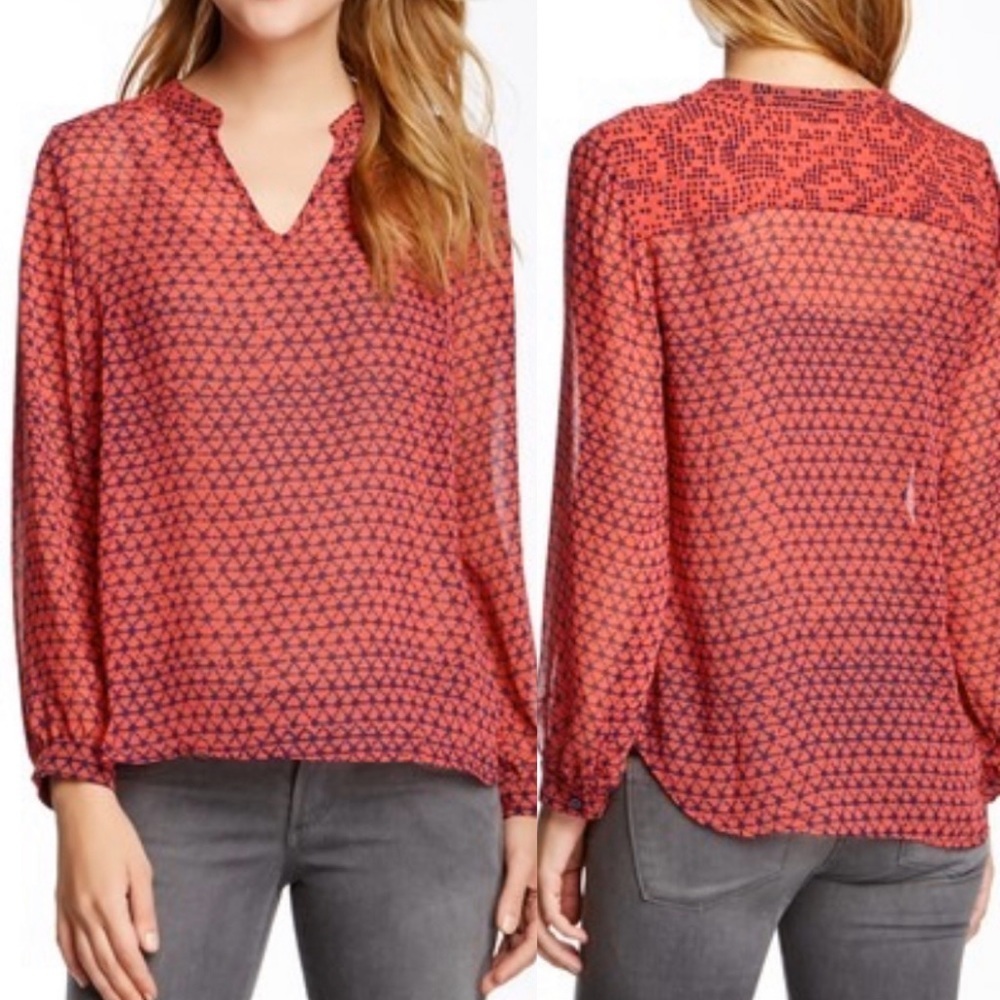 Collective Concepts Stitch Fix Chiffon Hi-Lo Tunic
